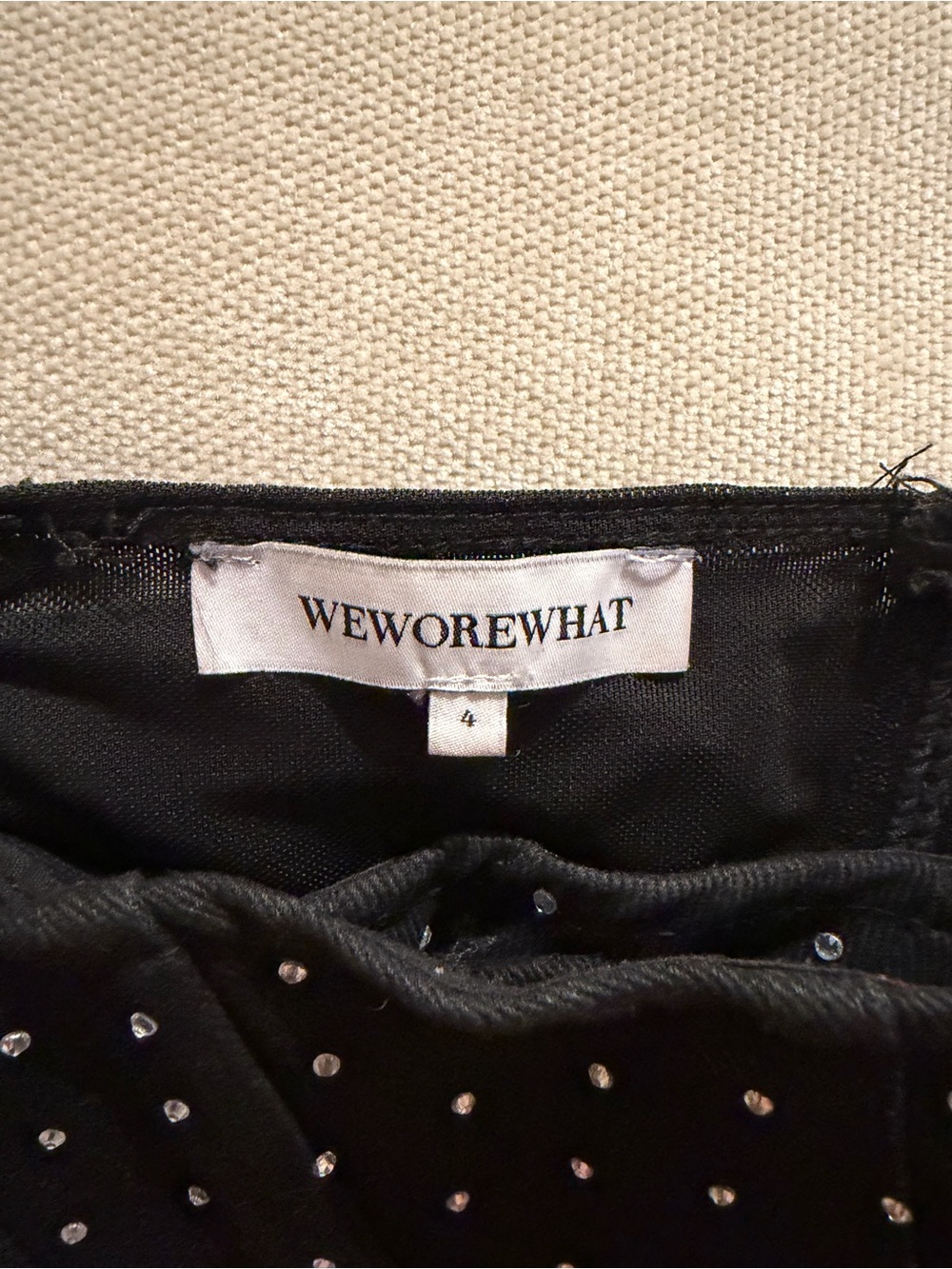 WeWoreWhat Black Embellished Corset - Picture 3 of 3